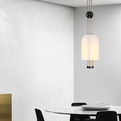 Qir Traditional Elegance Glass Pendant Light