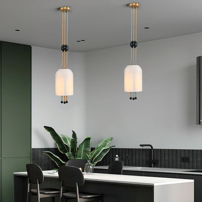 Qir Traditional Elegance Glass Pendant Light