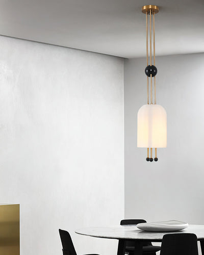 Qir Traditional Elegance Glass Pendant Light