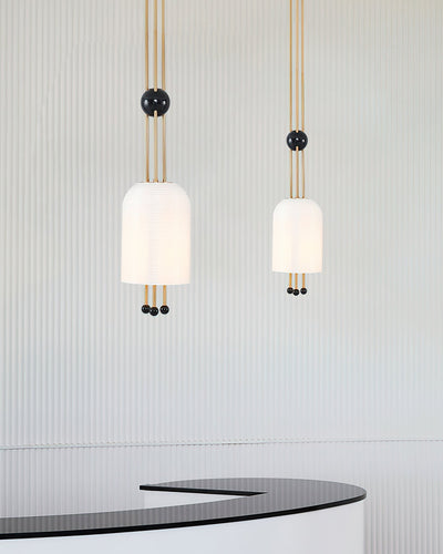Qir Traditional Elegance Glass Pendant Light
