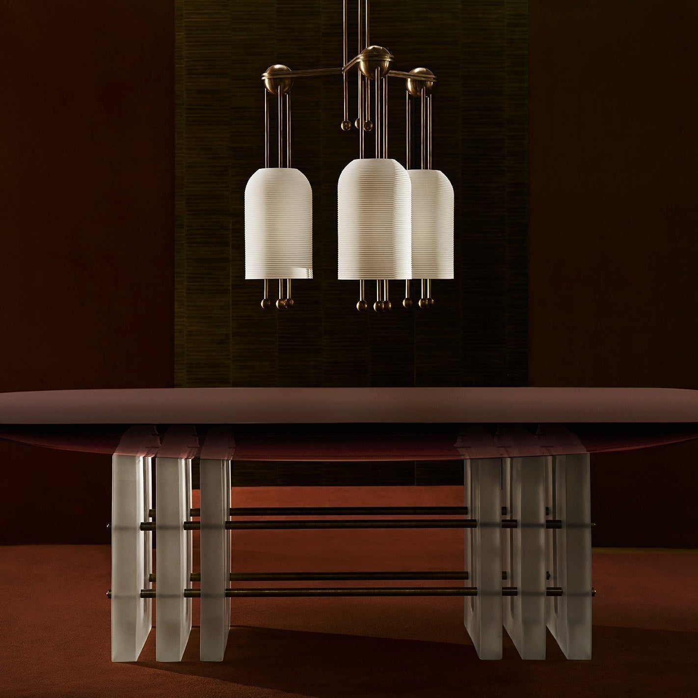 Qir Traditional Elegance Glass Pendant Light