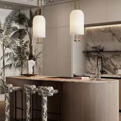 Qir Traditional Elegance Glass Pendant Light