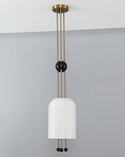 Qir Traditional Elegance Glass Pendant Light