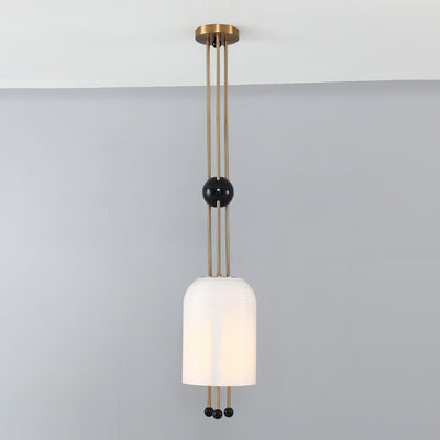Qir Traditional Elegance Glass Pendant Light