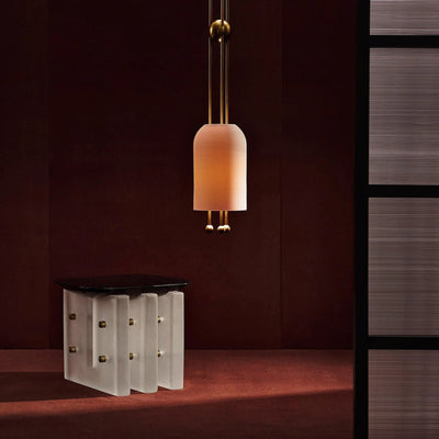 Qir Traditional Elegance Glass Pendant Light