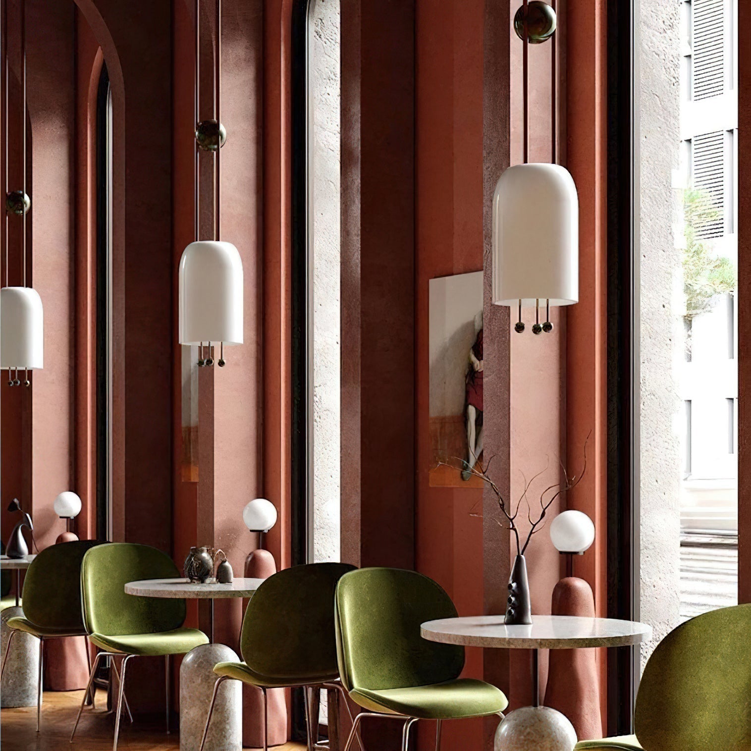 Qir Traditional Elegance Glass Pendant Light