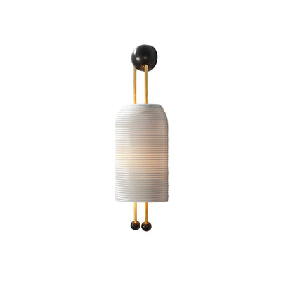 Bly Wall Lamp Opal Glass Gold Rods