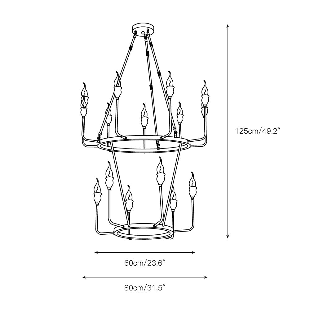 Mirerine Candle Chandelier