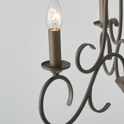 Dvaluvyu Vintage Industrial Metal Chandelier
