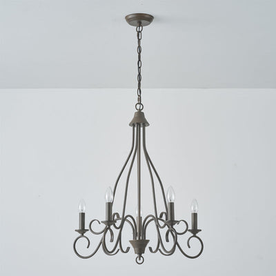 Dvaluvyu Vintage Industrial Metal Chandelier