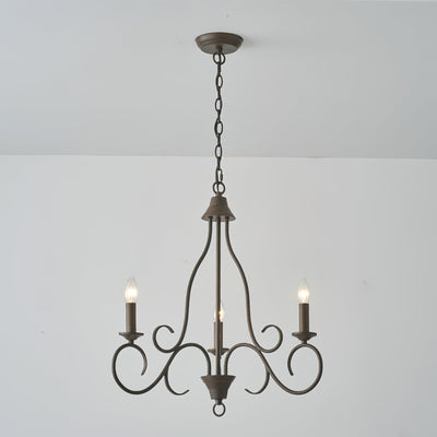 Dvaluvyu Vintage Industrial Metal Chandelier