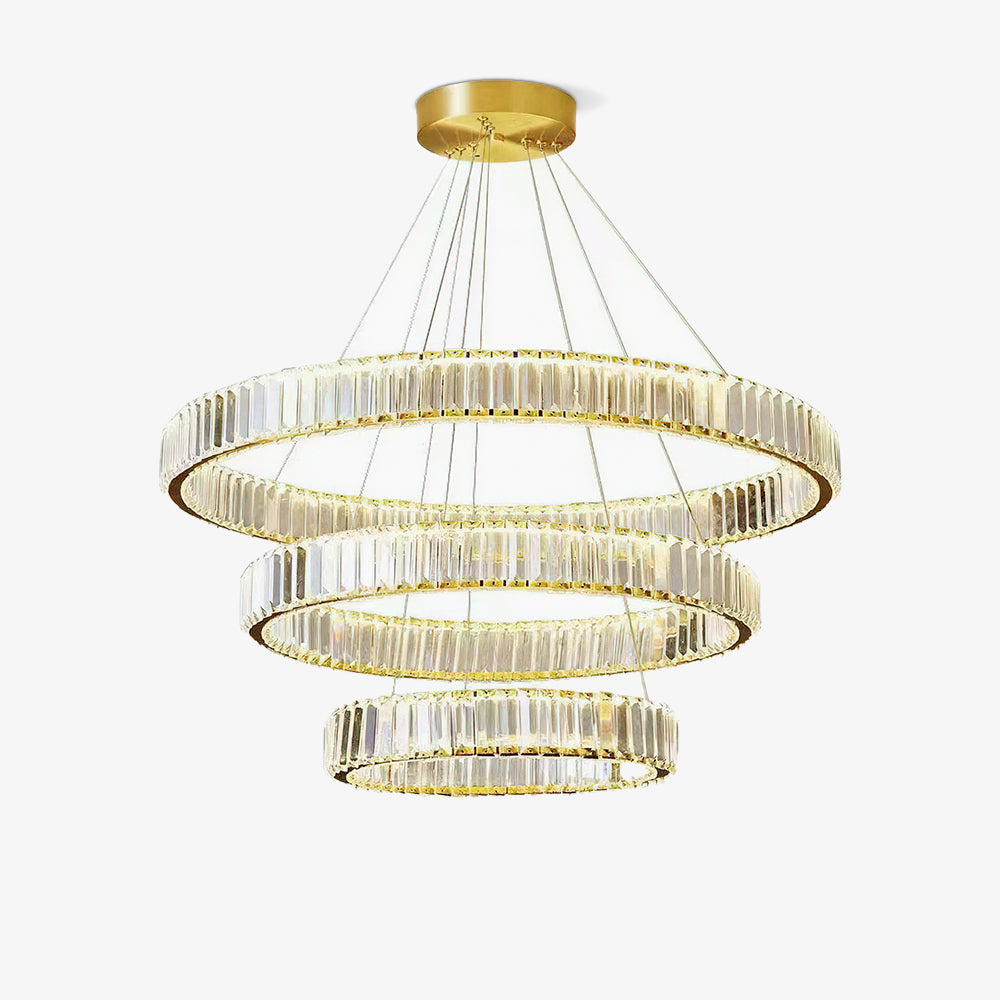 Cyrirelle Chandelier Gold Crystal Ring