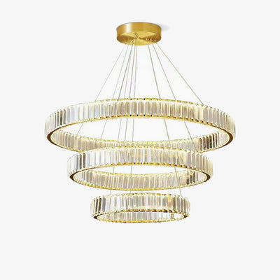 Cyrirelle Chandelier Gold Crystal Ring