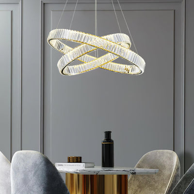 Cyrirelle Chandelier Gold Crystal Ring