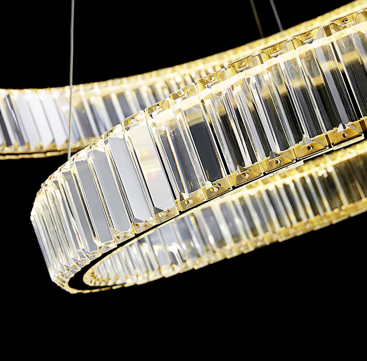 Cyrirelle Chandelier Gold Crystal Ring