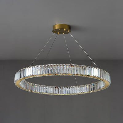 Cyrirelle Chandelier Gold Crystal Ring
