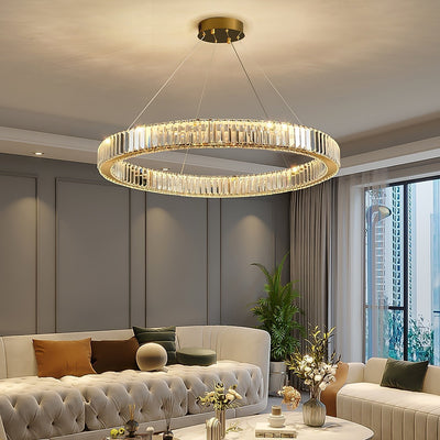 Cyrirelle Chandelier Gold Crystal Ring