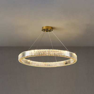 Cyrirelle Chandelier Gold Crystal Ring