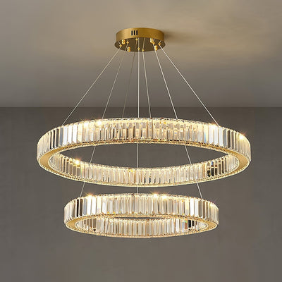 Cyrirelle Chandelier Gold Crystal Ring