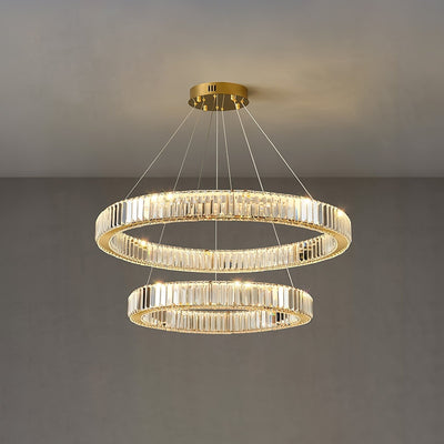 Cyrirelle Chandelier Gold Crystal Ring