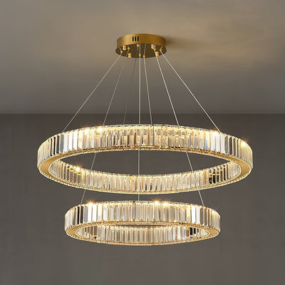 Cyrirelle Chandelier Gold Crystal Ring