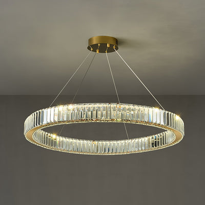 Cyrirelle Chandelier Gold Crystal Ring