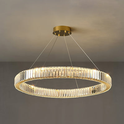 Cyrirelle Chandelier Gold Crystal Ring