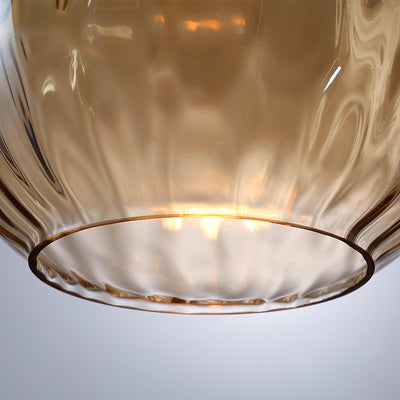 Rinisena Pendant Lamp Clear Glass Wood Nordic Modern