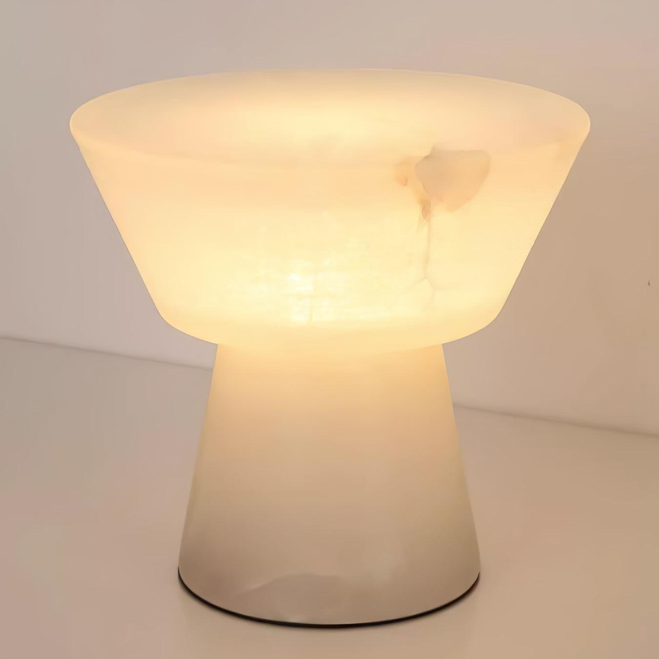 Ane Pedestal Alabaster Table Lamp