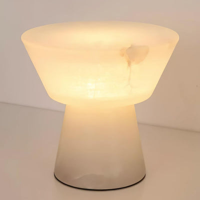 Ane Pedestal Alabaster Table Lamp