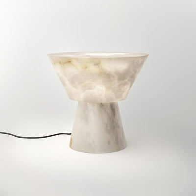 Ane Pedestal Alabaster Table Lamp