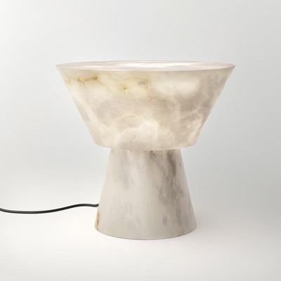 Ane Pedestal Alabaster Table Lamp