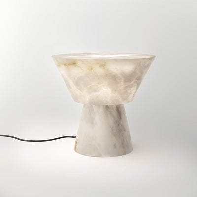 Ane Pedestal Alabaster Table Lamp
