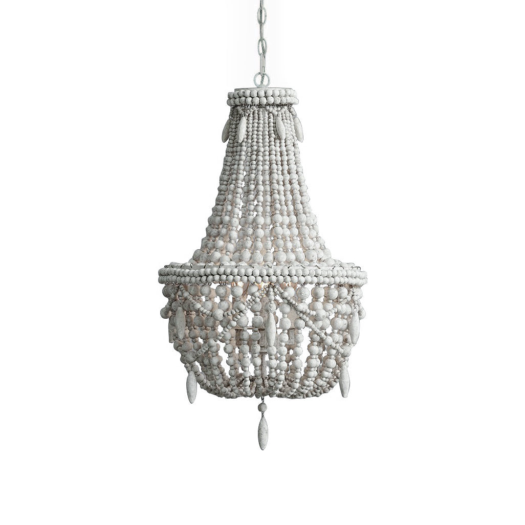 Eirikuvyu Postmodern Luxury Bead Metal Wood Chandelier