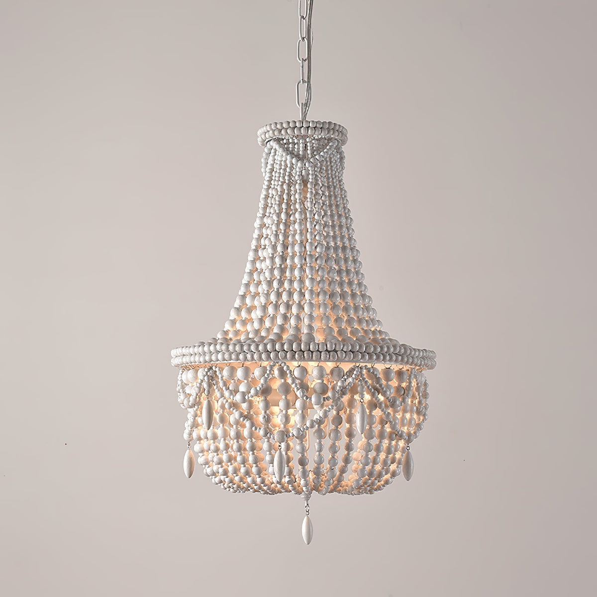 Eirikuvyu Postmodern Luxury Bead Metal Wood Chandelier