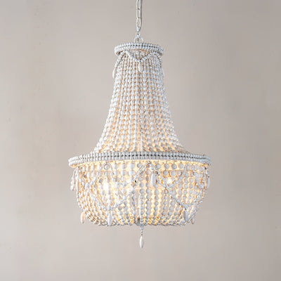 Eirikuvyu Postmodern Luxury Bead Metal Wood Chandelier