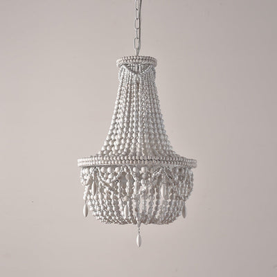 Eirikuvyu Postmodern Luxury Bead Metal Wood Chandelier