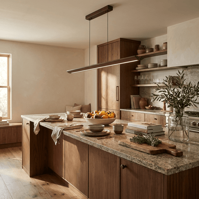 Waldenne Wood Linear Pendant Lamp