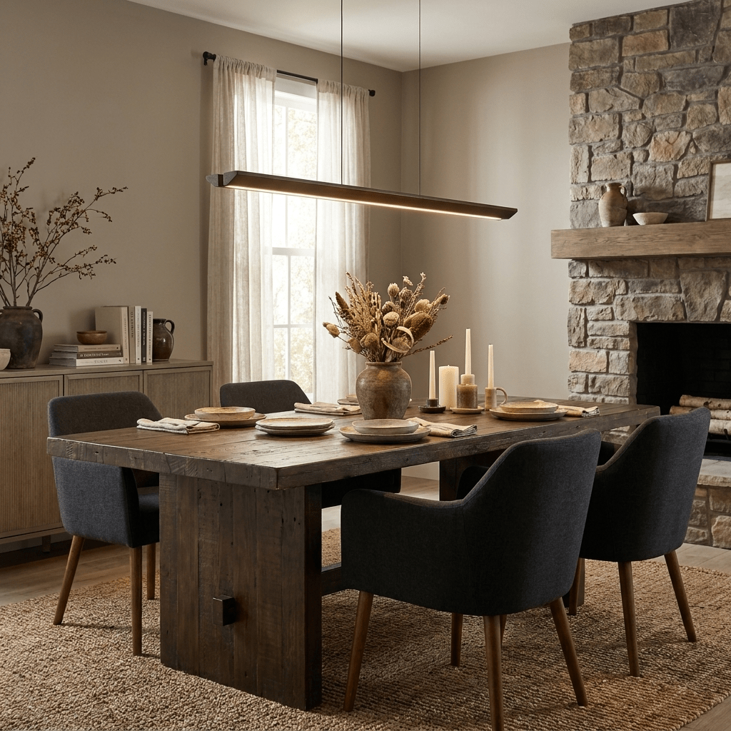 Waldenne Wood Linear Pendant Lamp