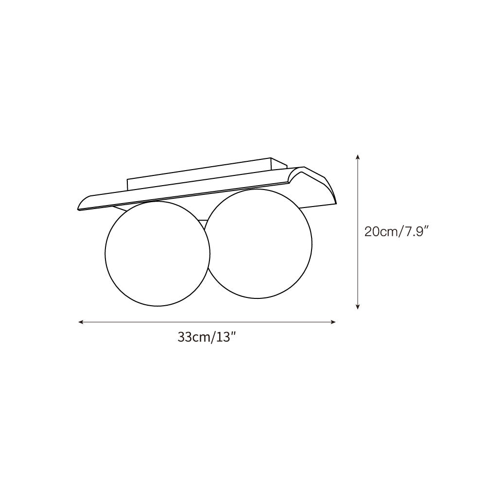 Serenaya Globe Travertine Glass Ceiling Lamp