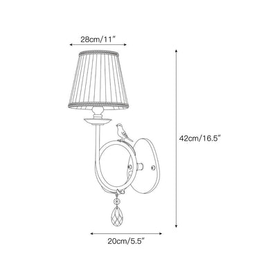 Orvienne Bird Fabric Wall Sconce