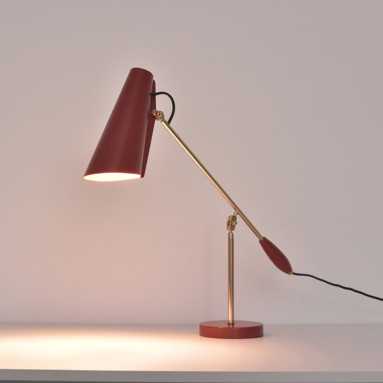 Orbix Steel Mid-Century Table Lamp - Neutral Decor