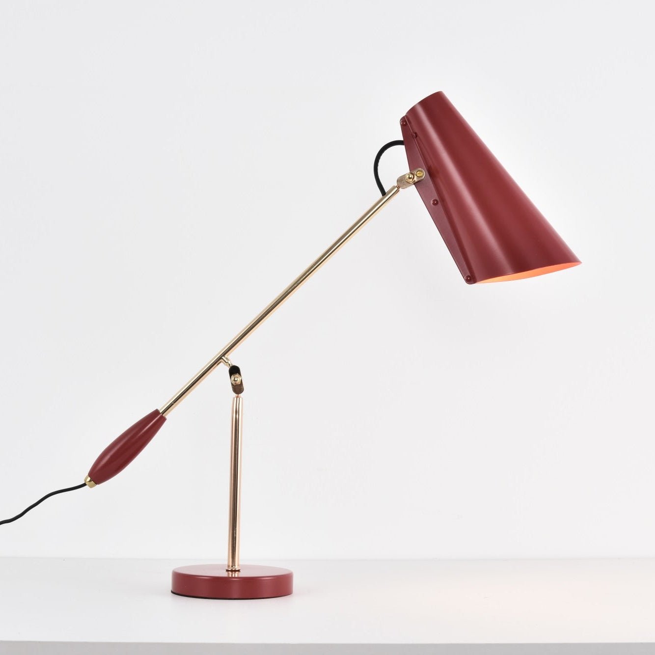 Orbix Steel Mid-Century Table Lamp - Neutral Decor