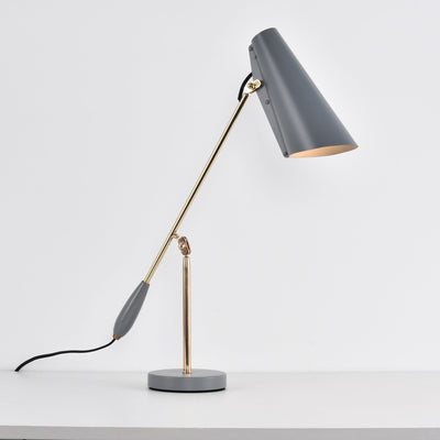Orbix Steel Mid-Century Table Lamp - Neutral Decor