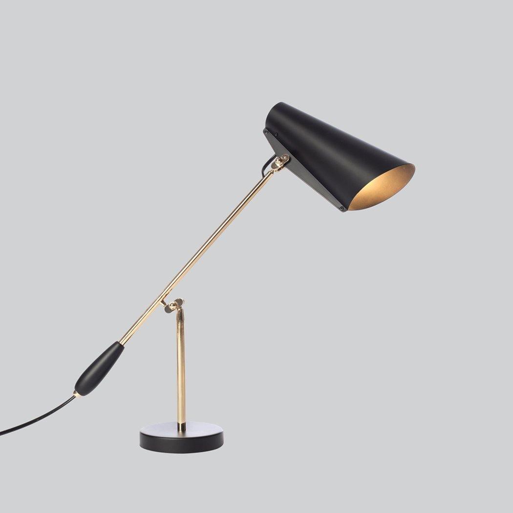 Orbix Steel Mid-Century Table Lamp - Neutral Decor
