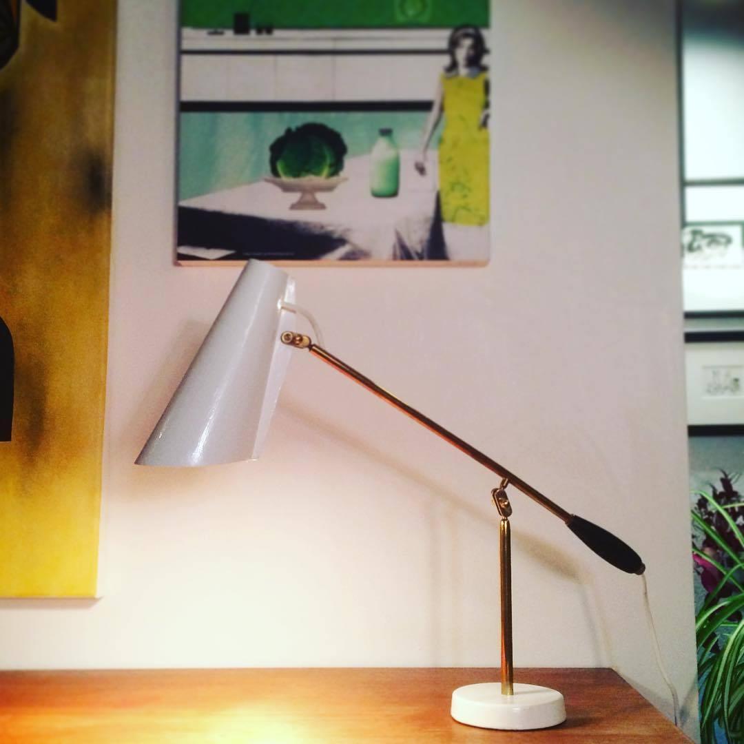 Orbix Steel Mid-Century Table Lamp - Neutral Decor