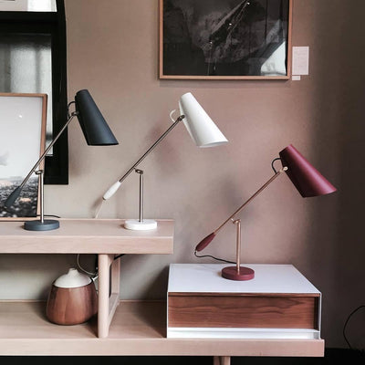 Orbix Steel Mid-Century Table Lamp - Neutral Decor