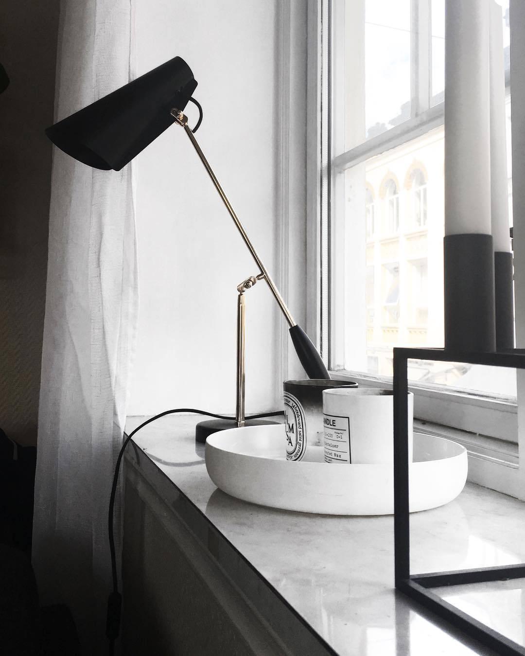 Orbix Steel Mid-Century Table Lamp - Neutral Decor