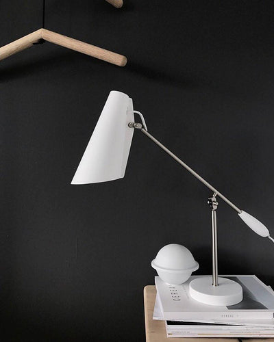 Orbix Steel Mid-Century Table Lamp - Neutral Decor