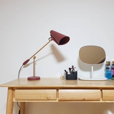 Orbix Steel Mid-Century Table Lamp - Neutral Decor